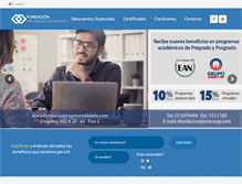 Tablet Screenshot of fundacionprogresosolidario.com